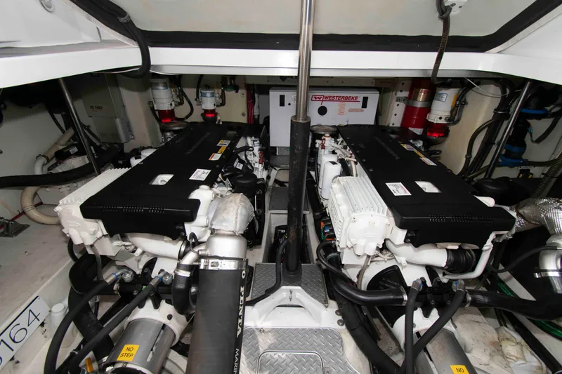 Slide: The Image of Engine room of 2014 Formula 40 Performance Cruiser with dual engines and equipment. - 20