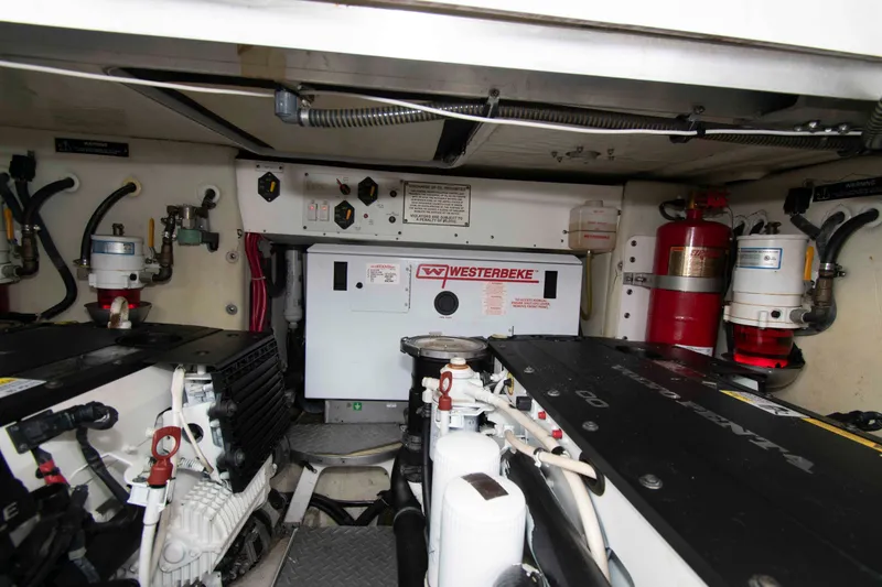 Slide: The Image of Engine room of a 2014 Formula 40 Performance Cruiser with Westerbeke generator. - 23