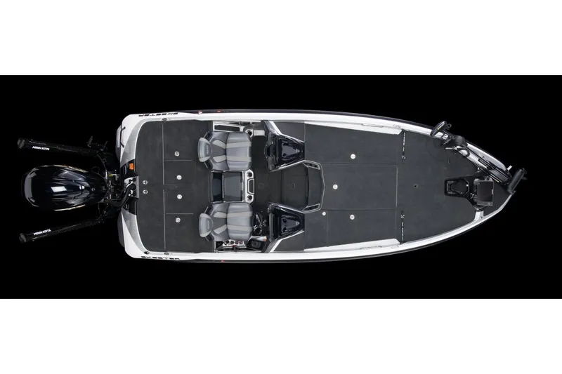 Slide: The Image of Manufacturer Provided Image: 2022 Skeeter FXR 21 fishing boat, top view, black and gray interior. - 20