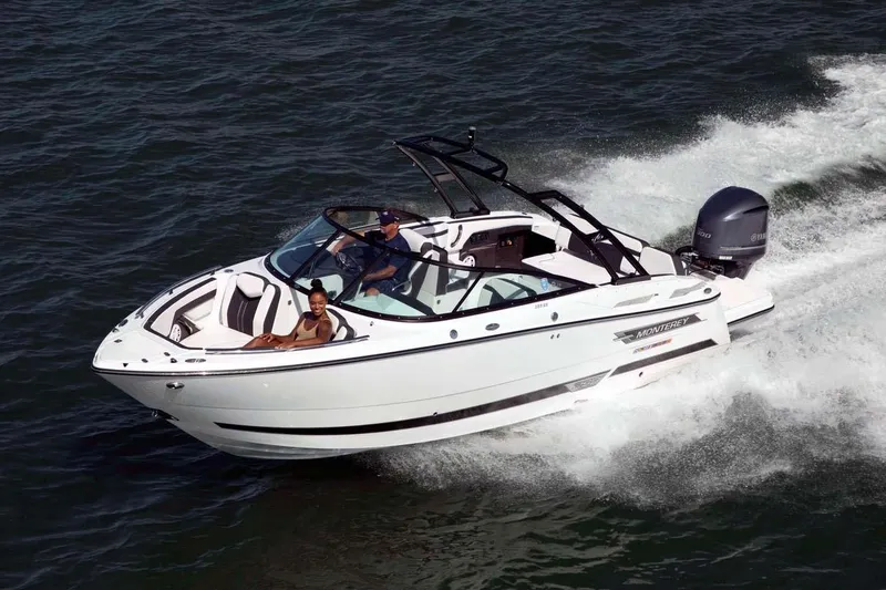 The Image of Manufacturer Provided Image: 2024 Monterey 255SS Super Sport boat cruising on open water. - 0