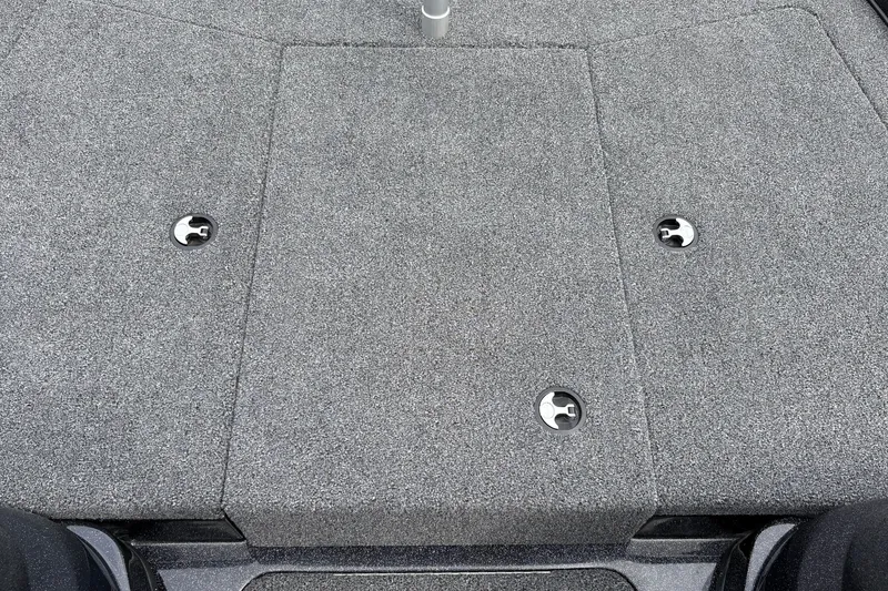 Slide: The Image of Carpeted deck of a 2027 Nitro Z17 boat with storage compartments. - 40