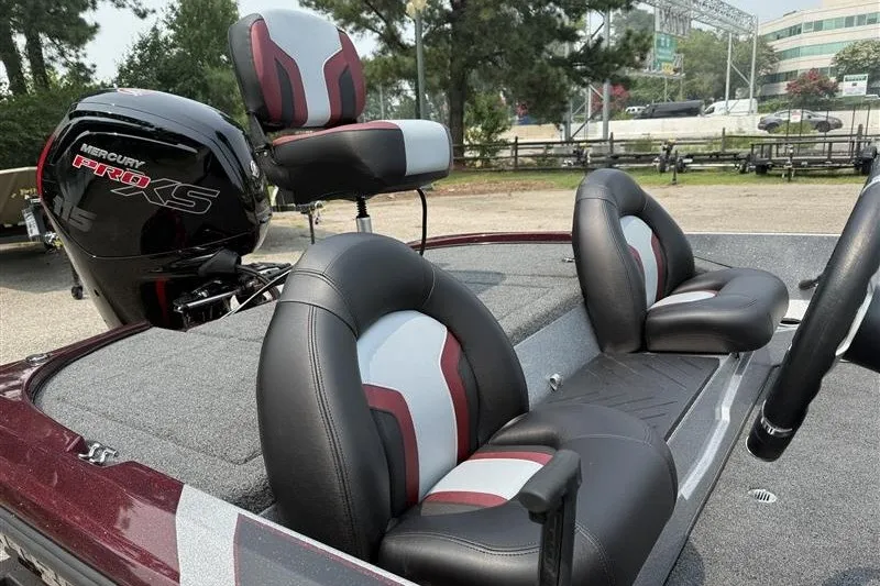 Slide: The Image of Nitro Z17 2027 boat interior with Mercury Pro XS engine, featuring stylish seating. - 11
