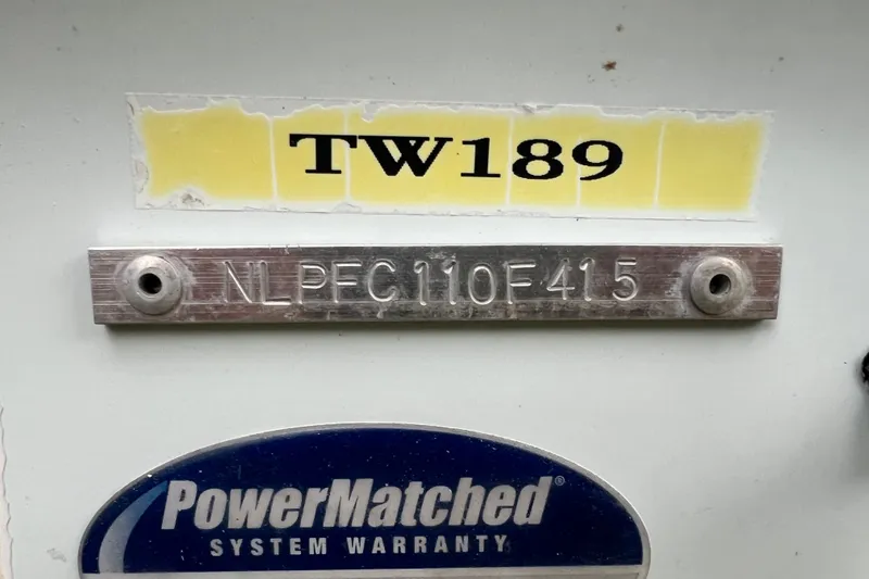Slide: The Image of 2015 Tidewater 250 CC Adventure boat identification plate with warranty sticker. - 20