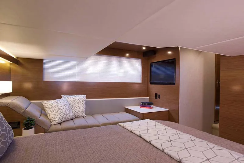 Slide: The Image of Manufacturer Provided Image: Luxurious interior cabin of 2022 Cruisers Yachts 46 Cantius with modern decor. - 10