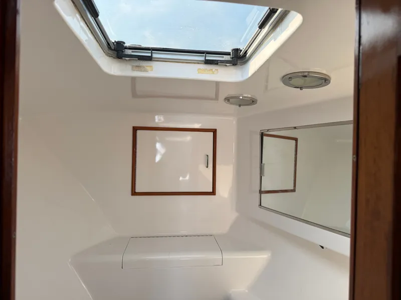 Slide: The Image of Interior of a 1993 Custom Gary Davis Carolina with skylights and wood trim. - 41