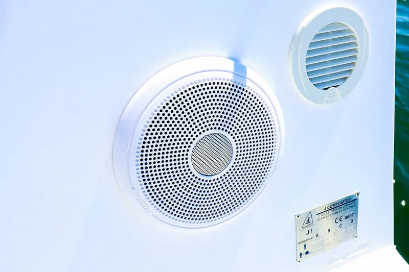 Slide: The Image of Speaker and vent on 2023 J Boats J/99 yacht exterior. - 29