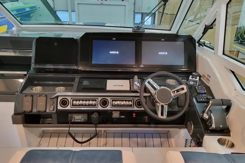 Slide: The Image of Cockpit of 2027 Formula 400 Super Sport Crossover with advanced navigation displays. - 22