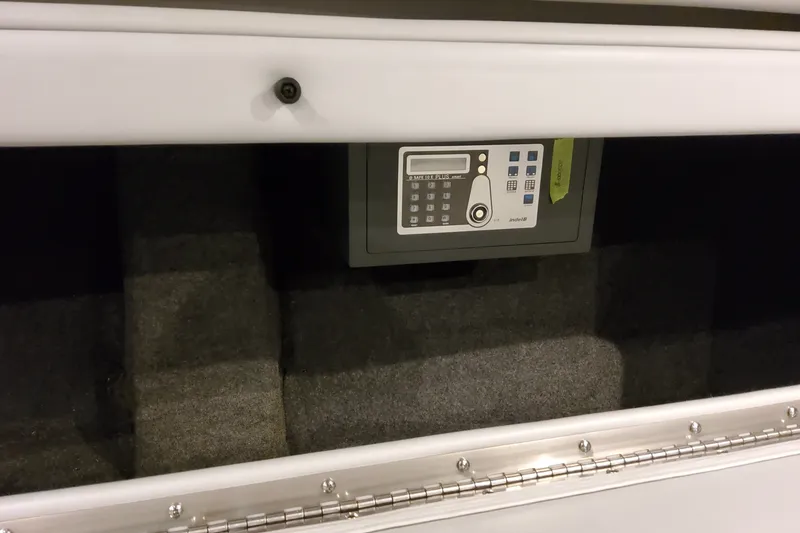 Slide: The Image of Secure storage compartment in 2027 Formula 400 Super Sport Crossover boat. - 39
