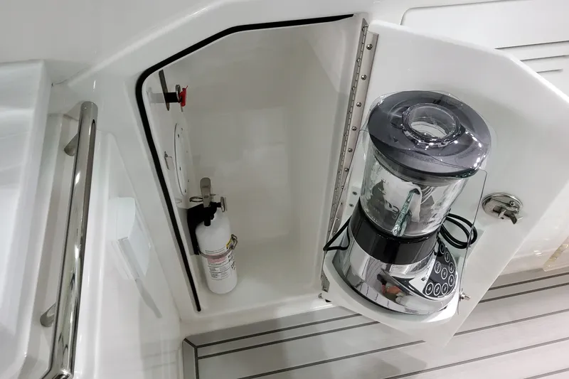 Slide: The Image of Cabinet on Formula 400 Super Sport Crossover 2027 with blender and fire extinguisher. - 19