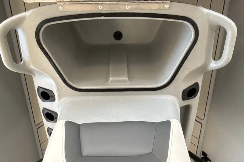 Slide: The Image of Interior view of 2027 Tracker Bass Tracker Classic CC boat storage compartment. - 23