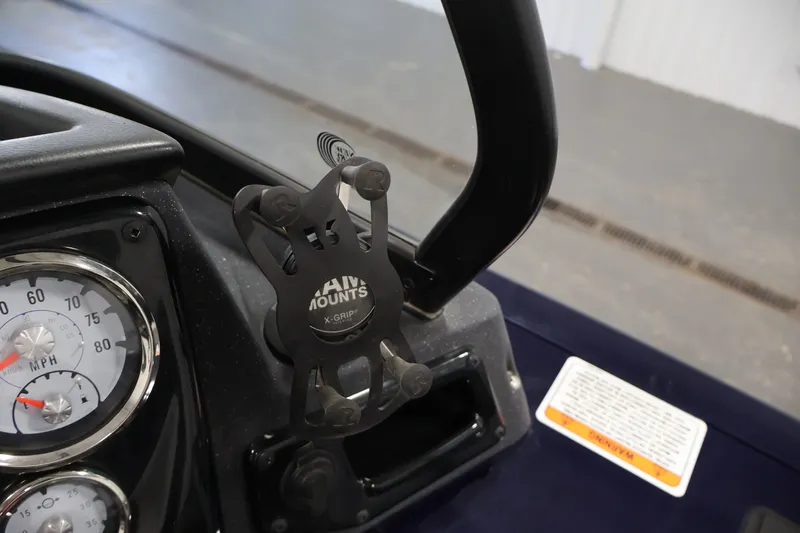 Slide: The Image of Dashboard of 2025 Tracker Targa 18 WT with RAM X-Grip mount. - 28