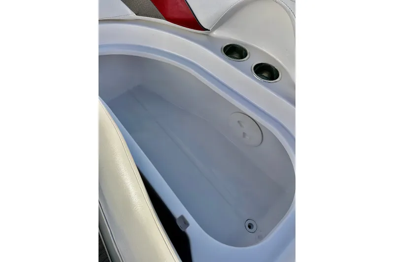 Slide: The Image of 2013 Hurricane SunDeck 2200 OB boat interior storage compartment. - 48