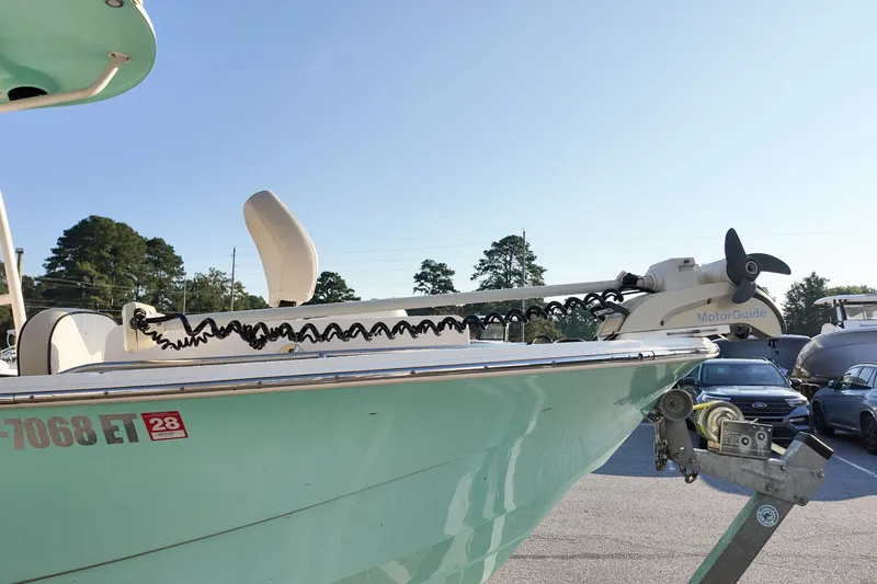 Slide: The Image of 2021 Carolina Skiff 24 Ultra Elite boat with MotorGuide trolling motor. - 4
