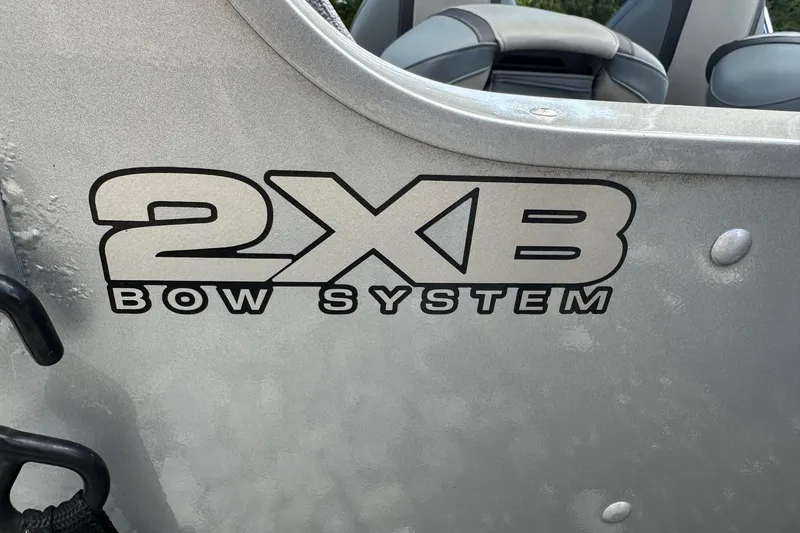 Slide: The Image of 2021 Alumacraft Classic 165 CS with 2XB Bow System logo detail. - 23