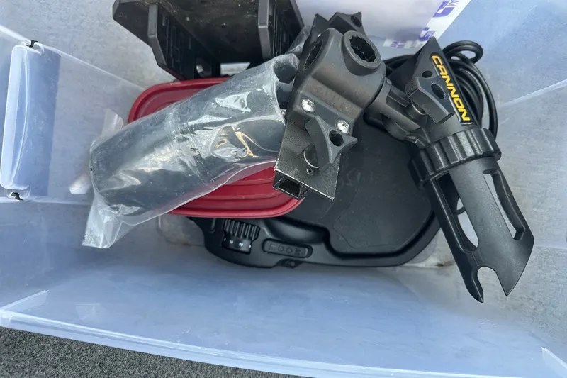 Slide: The Image of Plastic container with fishing gear and accessories for Bass Tracker Pro 16, 2021 model. - 28