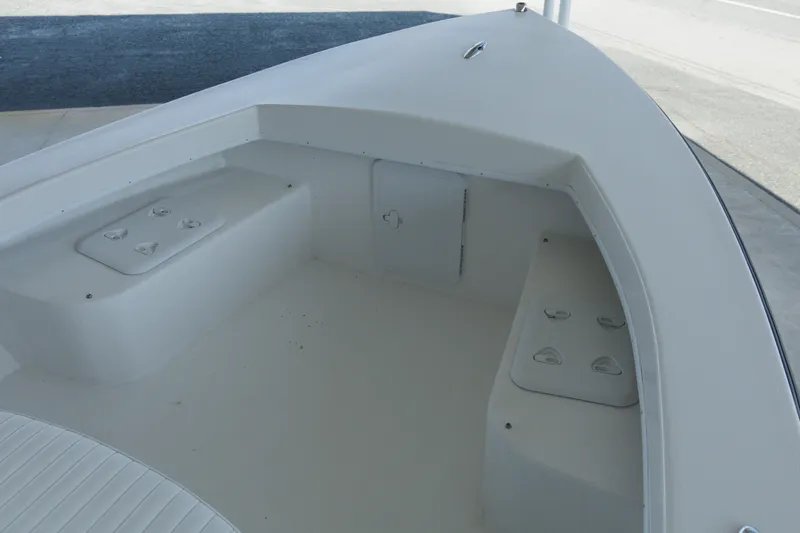 Slide: The Image of 2026 C-Hawk 20 Center Console boat interior, featuring spacious seating and storage compartments. - 8