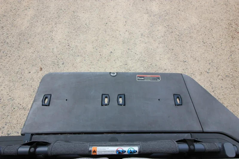 Slide: The Image of 2022 Sea-Doo Switch Sport 18 deck view, showcasing durable surface and attachment points. - 21