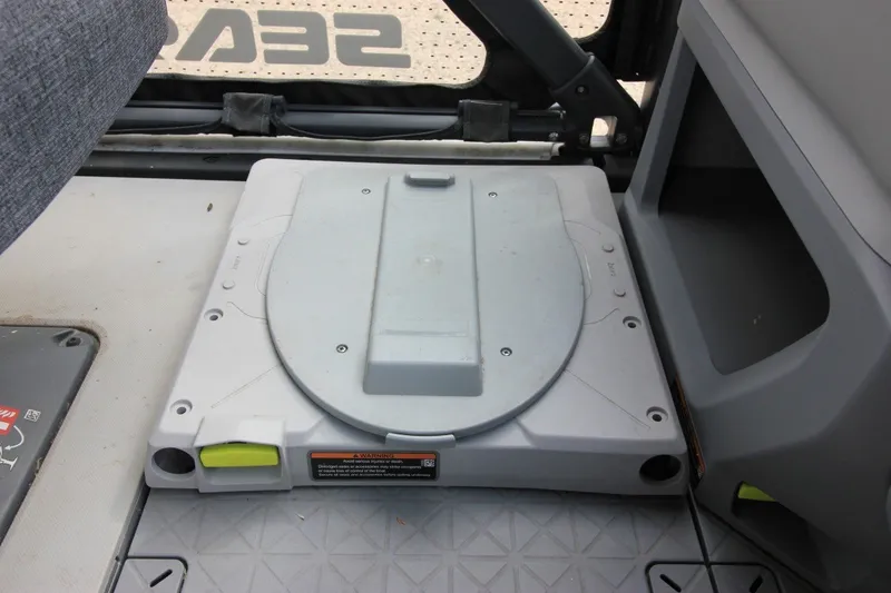 Slide: The Image of 2022 Sea-Doo Switch Sport 18 interior storage compartment detail. - 11
