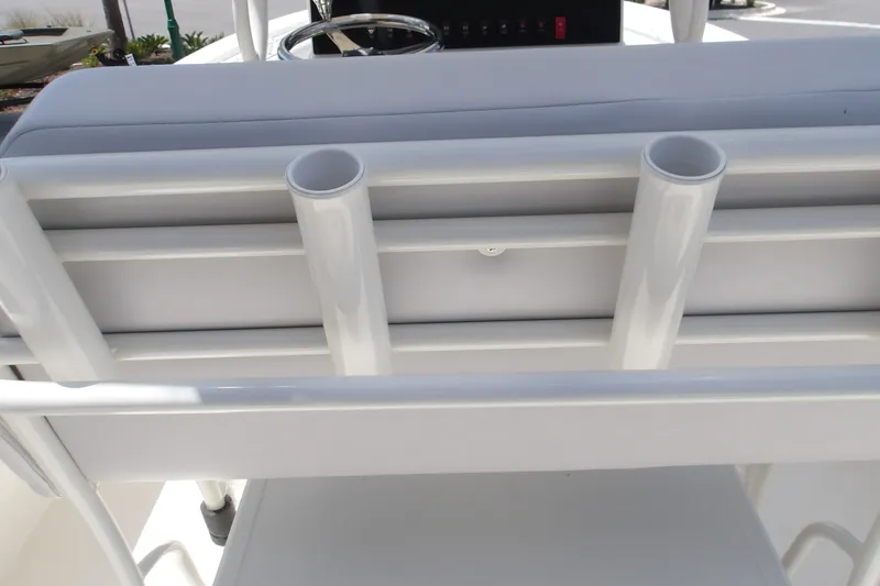 Slide: The Image of Rod holders on a 2027 Mako 226 Center Console boat. - 14