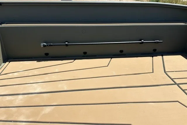 Slide: The Image of Interior view of 2027 Tracker Grizzly 1650 T Prairie Wings Edition boat, showcasing deck design. - 48