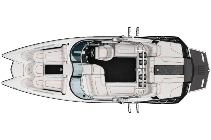 Slide: The Image of Manufacturer Provided Image: Top view of 2013 MasterCraft XStar boat interior layout. - 5