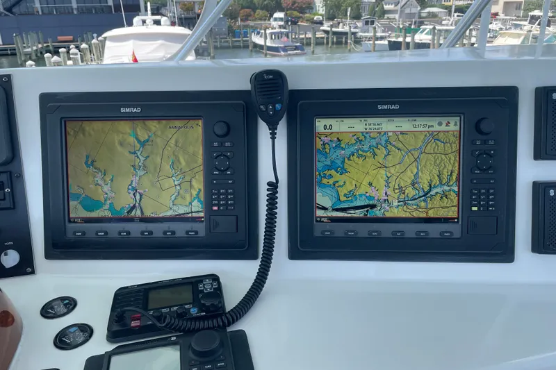Slide: The Image of Twin Simrad Plotters - 30
