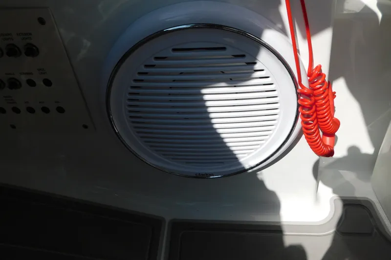 Slide: The Image of Close-up of a 2012 Formula 350 Sun Sport boat speaker and control panel. - 41