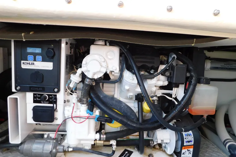 Slide: The Image of Engine compartment of a 2012 Formula 350 Sun Sport with Kohler generator. - 88