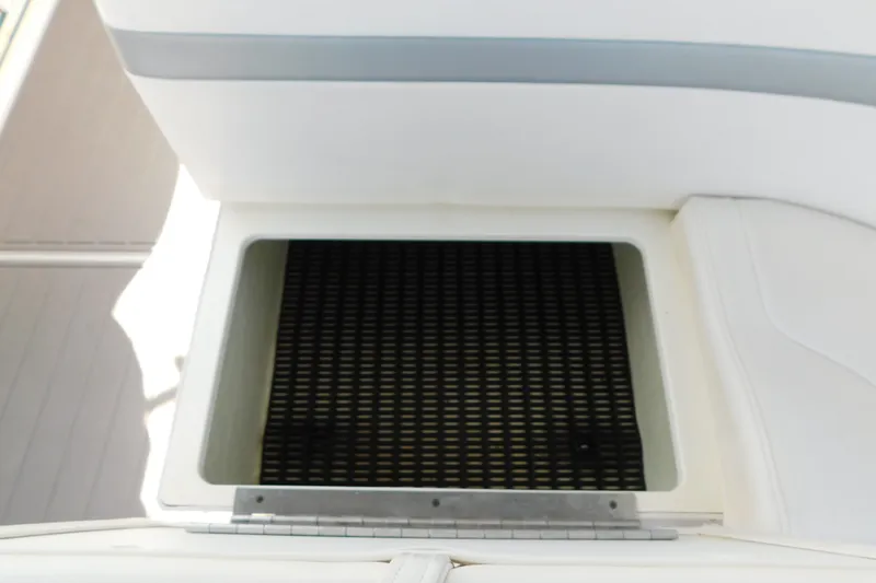 Slide: The Image of Storage compartment on a 2012 Formula 350 Sun Sport boat. - 21