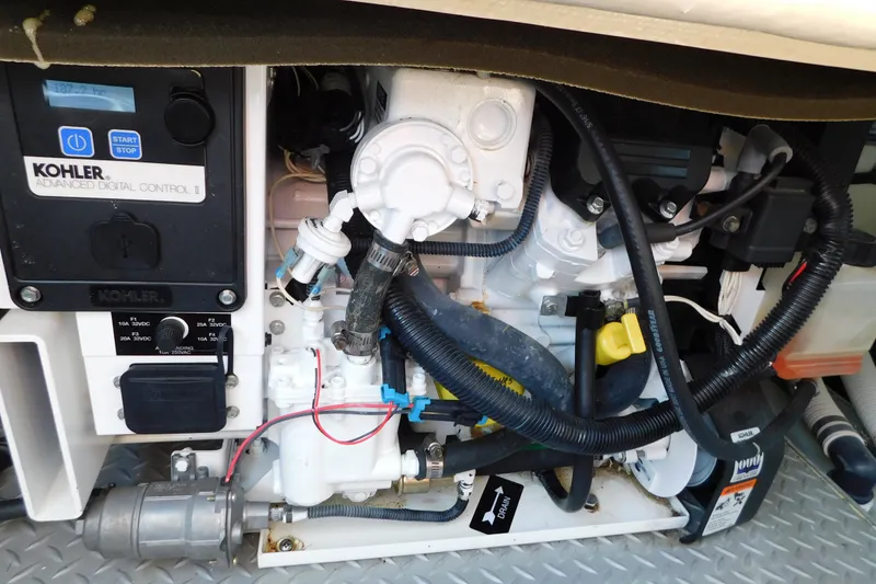 Slide: The Image of Engine compartment of a 2012 Formula 350 Sun Sport with Kohler generator. - 85