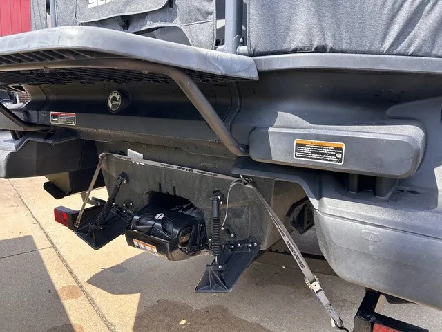 Slide: The Image of Rear view of a 2022 Sea-Doo Switch Sport 18 with visible propulsion system. - 6