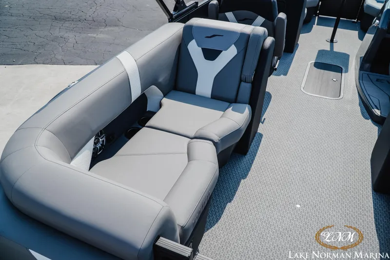 Slide: The Image of Luxurious seating on 2027 Evotti 521QL boat at Lake Norman Marina. - 6