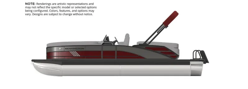 The Image of Bennington 22 MFB LUXE 2027: Luxurious pontoon boat with sleek design and modern amenities. - 1