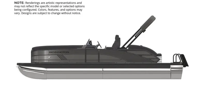 The Image of Bennington 22 MSB 2027: Sleek pontoon boat with modern design and comfortable seating. - 1