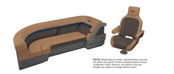 Slide: The Image of Bennington 24 MFB LUXE 2027: Luxurious seating with stylish design and premium materials. - 2