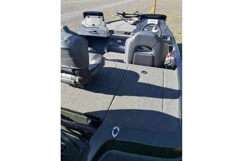 Slide: The Image of 2027 Nitro Z18 XL boat interior with seating and control panel. - 6