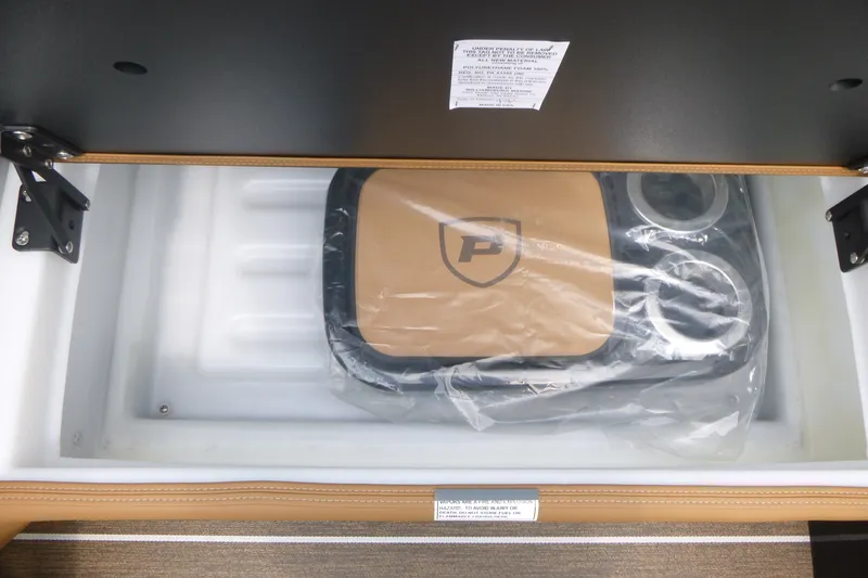 Slide: The Image of Storage compartment in 2027 Premier 230 Sunsation RS - CL boat with accessories. - 11