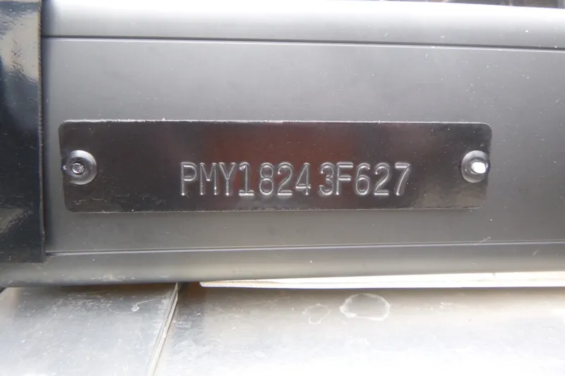 Slide: The Image of Hull identification number on 2027 Premier 230 Sunsation RS - CL boat. - 20