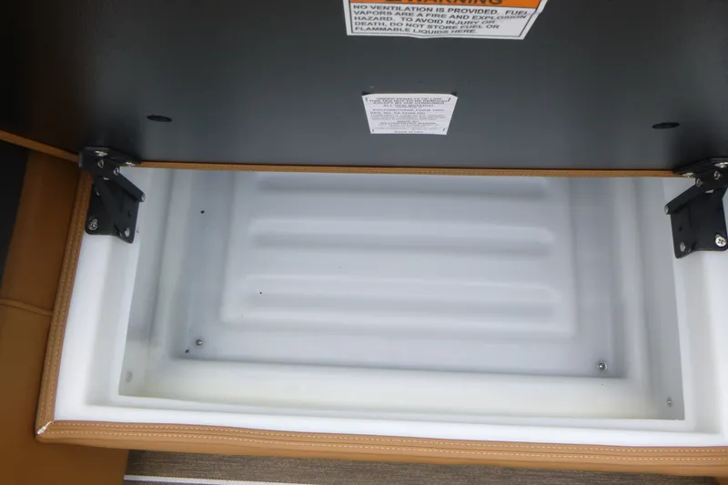 Slide: The Image of Open storage compartment in 2027 Premier 230 Sunsation RS - CL boat. - 10