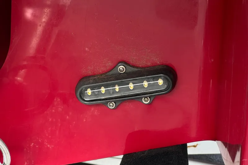 Slide: The Image of Red Cobalt 262 WSS 2012 boat with LED light detail. - 12