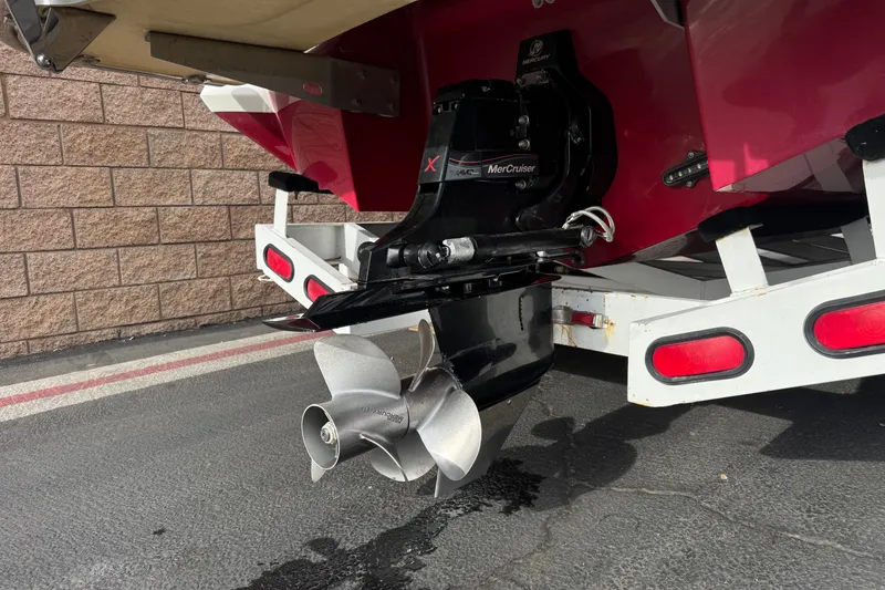 Slide: The Image of Rear view of a 2012 Cobalt 262 WSS boat with MerCruiser outdrive. - 11