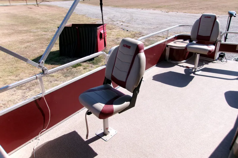 Slide: The Image of 2017 Lowe Ultra 162 Fish & Cruise boat with comfortable seating on deck. - 6