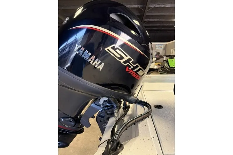 Slide: The Image of Yamaha VMAX SHO outboard motor on 2027 Xpress H20 Bay boat. - 5