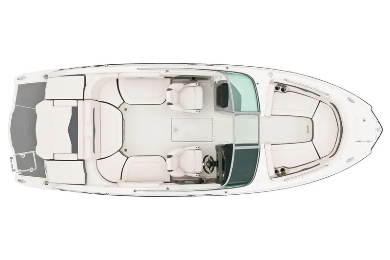 Slide: The Image of Manufacturer Provided Image: Top view of a 2017 Chaparral 246 SSi boat interior layout. - 39