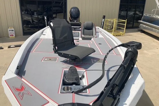 Slide: The Image of 2026 Xpress H20 Crappie fishing boat with sleek design and comfortable seating. - 3