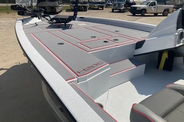 Slide: The Image of 2026 Xpress H20 Crappie boat with spacious deck and modern design. - 4
