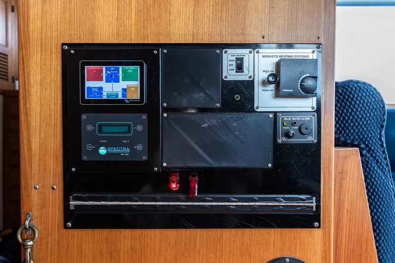 Slide: The Image of Control panel of a 1991 Kadey-Krogen 42 yacht with Spectra watermaker system. - 57