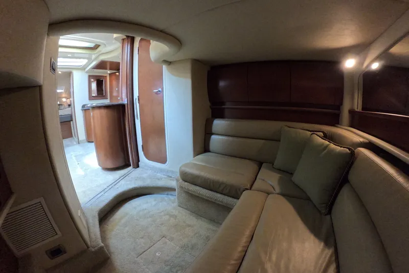Slide: The Image of Luxurious interior of 2007 Sea Ray 44 Sundancer yacht with plush seating and elegant wood finishes. - 71