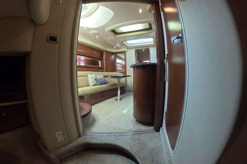 Slide: The Image of Interior of 2007 Sea Ray 44 Sundancer yacht, featuring elegant seating and modern design. - 73