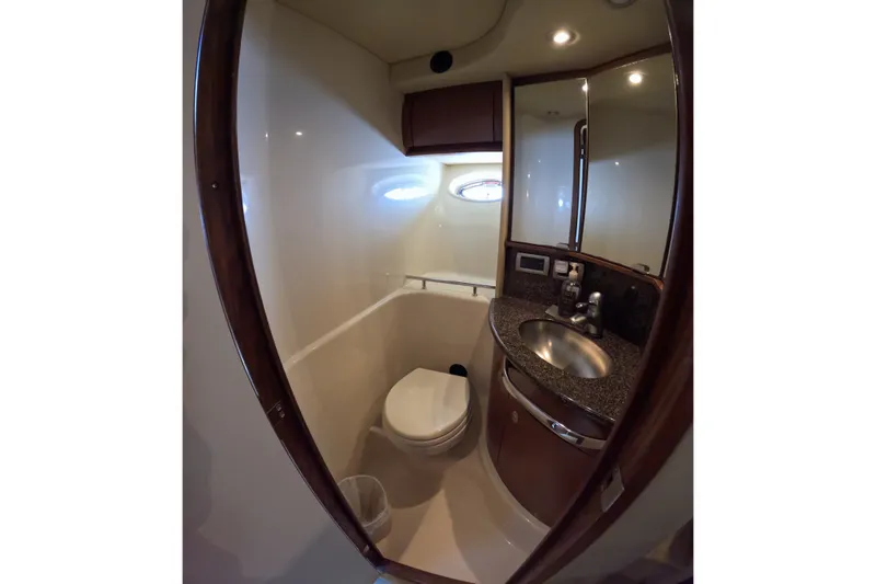 Slide: The Image of Luxurious bathroom in 2007 Sea Ray 44 Sundancer yacht with modern fixtures. - 36